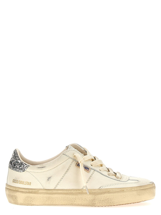 Golden Goose White Lamb Leather Low Top Sneakers