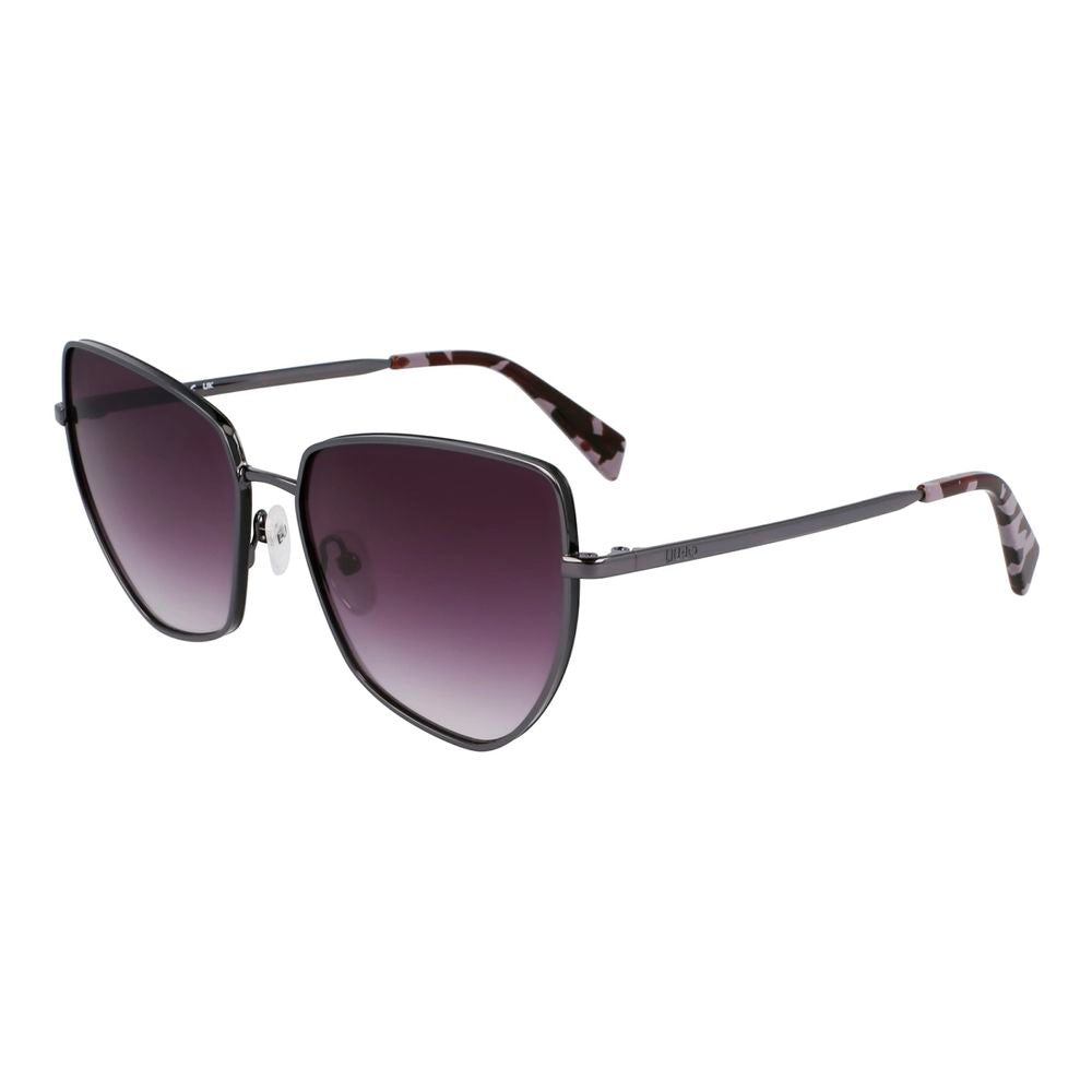 Liu Jo Gray Metal Sunglasses