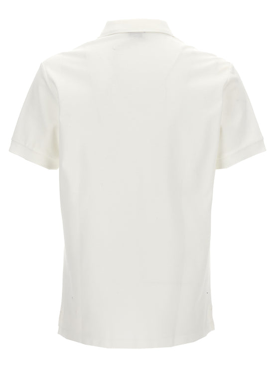 Burberry White Cotton Polo Shirt