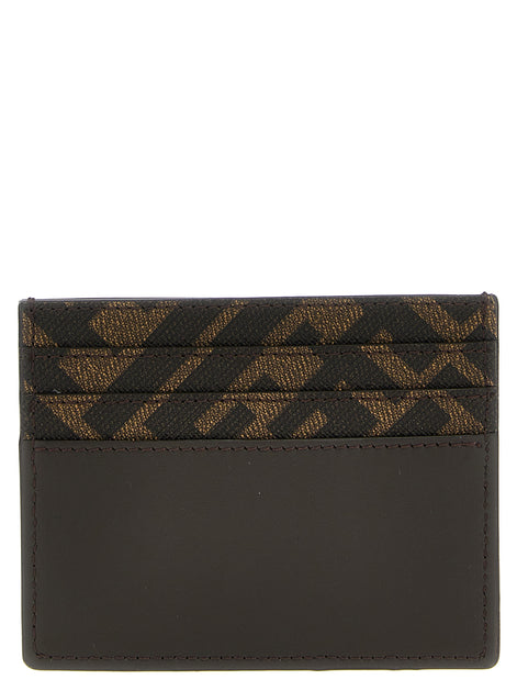 Fendi Brown Calf Leather Bos Taurus Cardholder