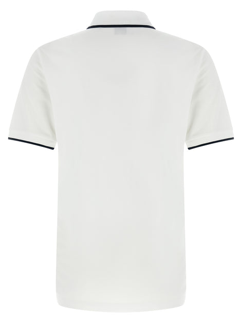Hugo Boss White Cotton Polo Shirt