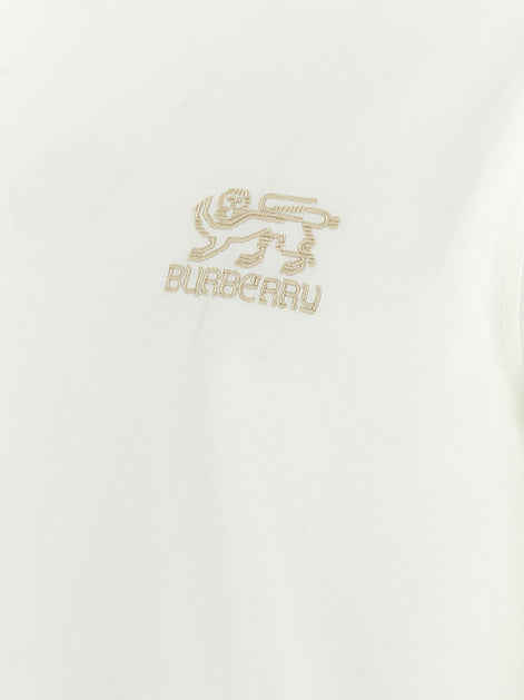 Burberry White Cotton T-Shirt
