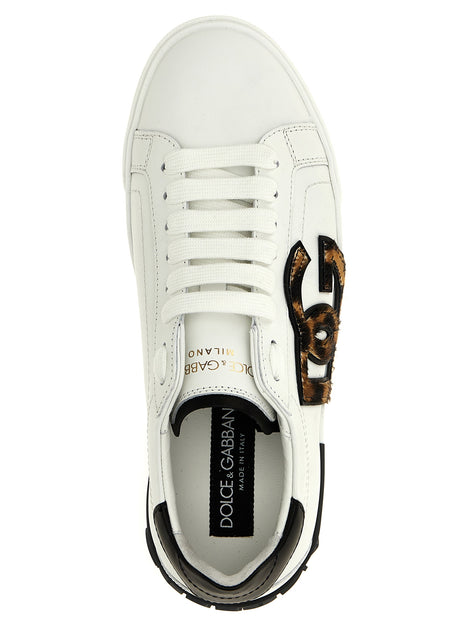Dolce & Gabbana Multicolor Calfskin Low Top Sneakers
