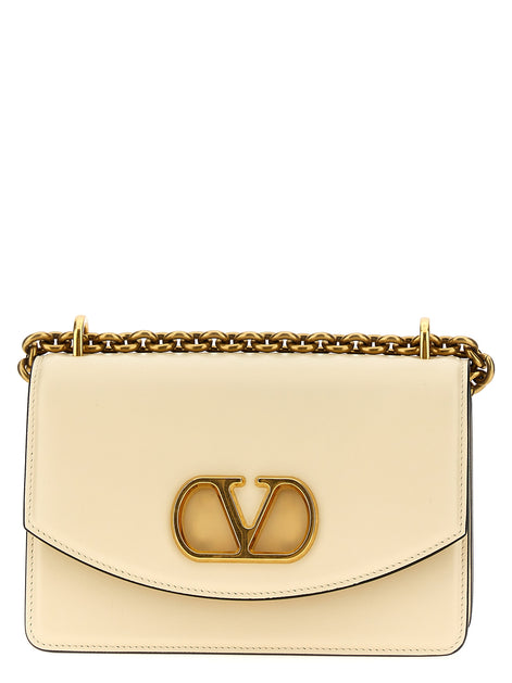 Valentino Garavani White Calfskin Shoulder Bag
