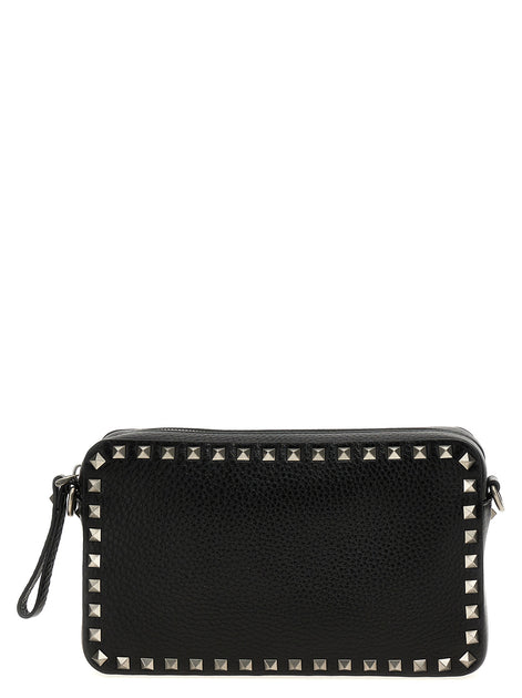Valentino Garavani Black Calfskin Crossbody Bag