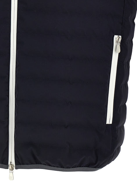 Brunello Cucinelli Blue Polyamide Coat