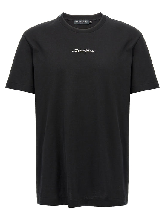 Dolce & Gabbana Black Cotton T-Shirt