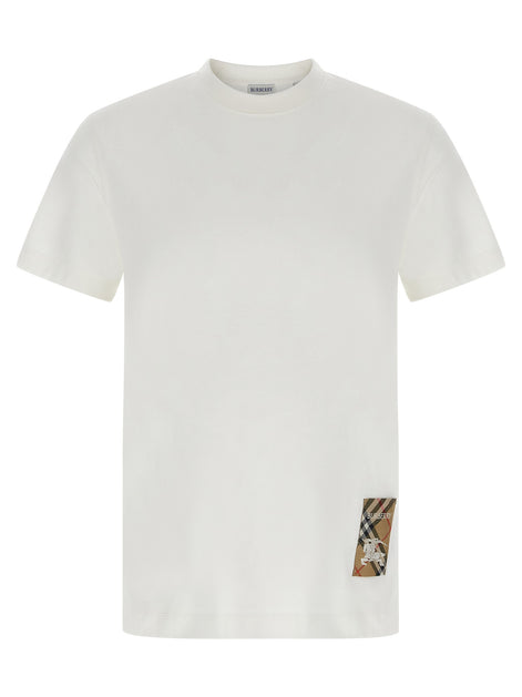 Burberry White Cotton T-Shirt