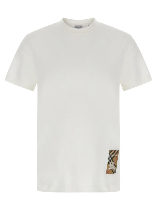 Burberry White Cotton T-Shirt