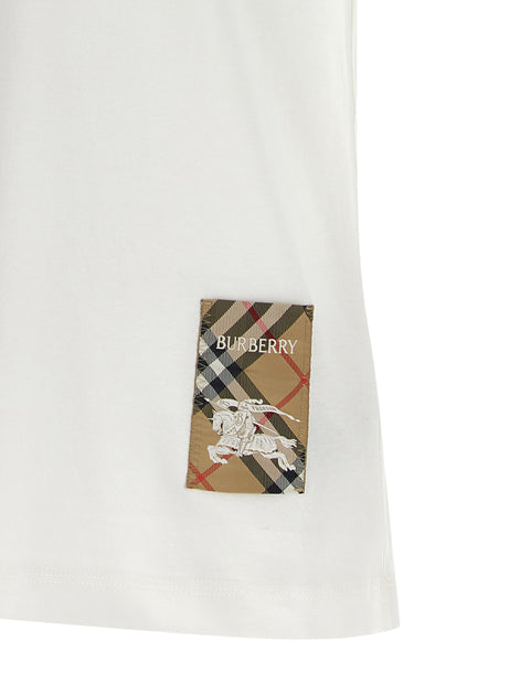 Burberry White Cotton T-Shirt