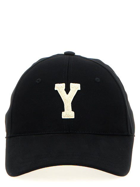 Saint Laurent Black Cotton Cap (Baseball Hat)