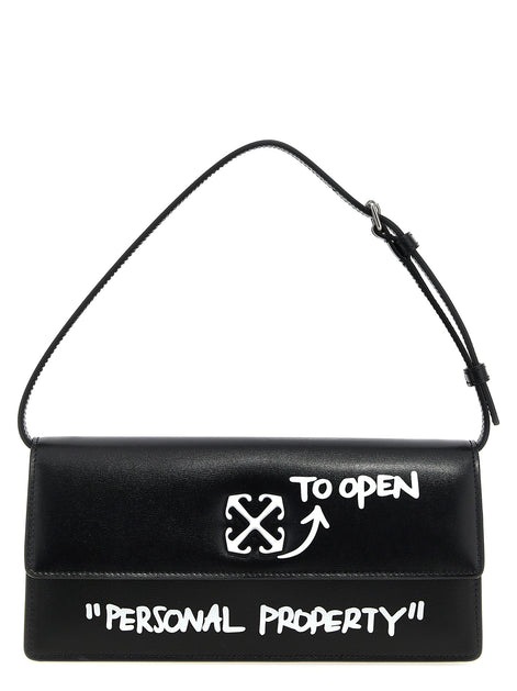 Off-White Bicolor Calfskin Shoulder Bag