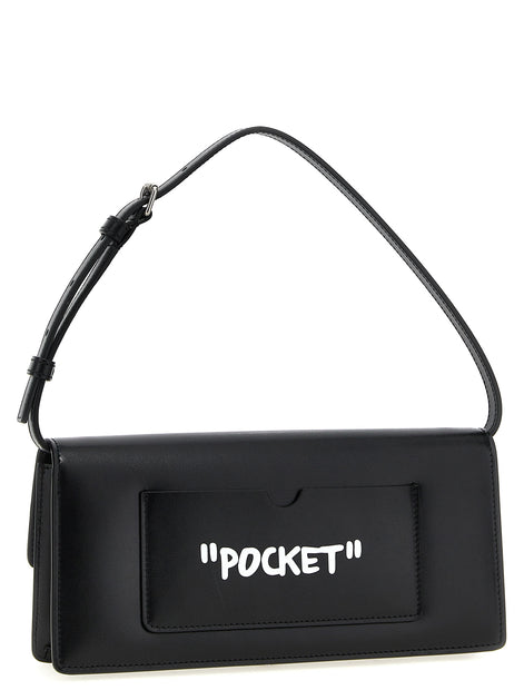 Off-White Bicolor Calfskin Shoulder Bag