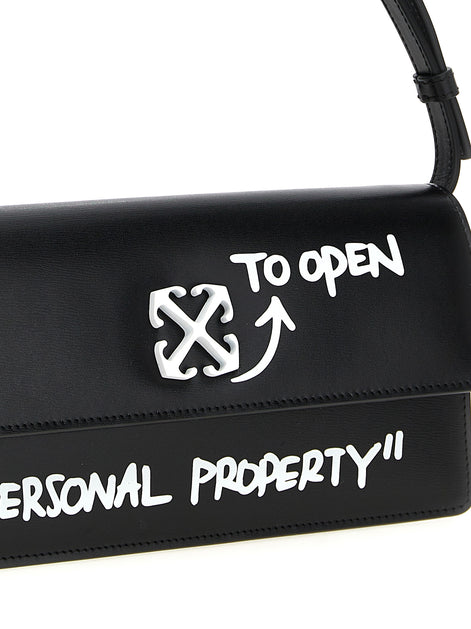 Off-White Bicolor Calfskin Shoulder Bag