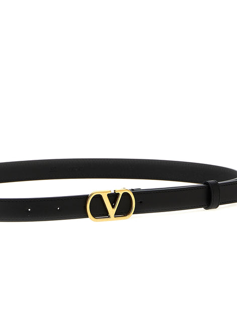 Valentino Garavani Black Calfskin Regular Belt
