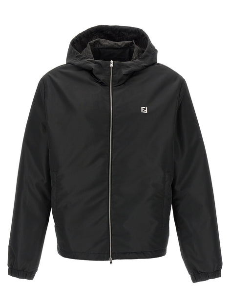 Fendi Black Polyester Shell Jacket