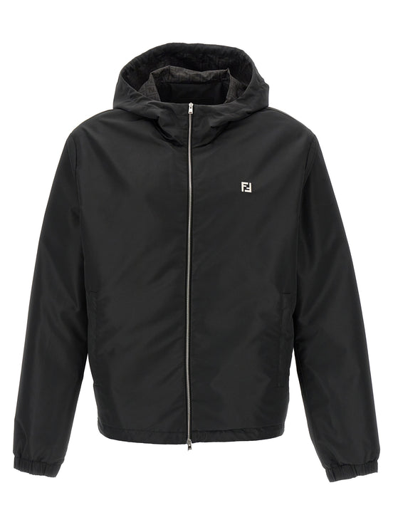 Fendi Black Polyester Shell Jacket