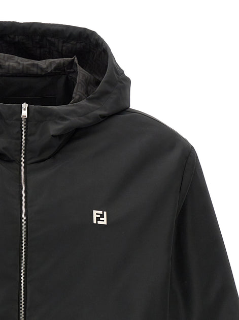 Fendi Black Polyester Shell Jacket