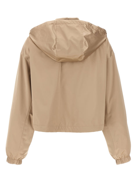 Fendi Brown Polyester Shell Jacket