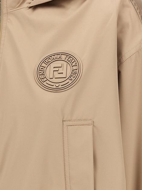 Fendi Brown Polyester Shell Jacket