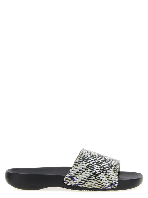 Burberry Multicolor Polyurethane Slides