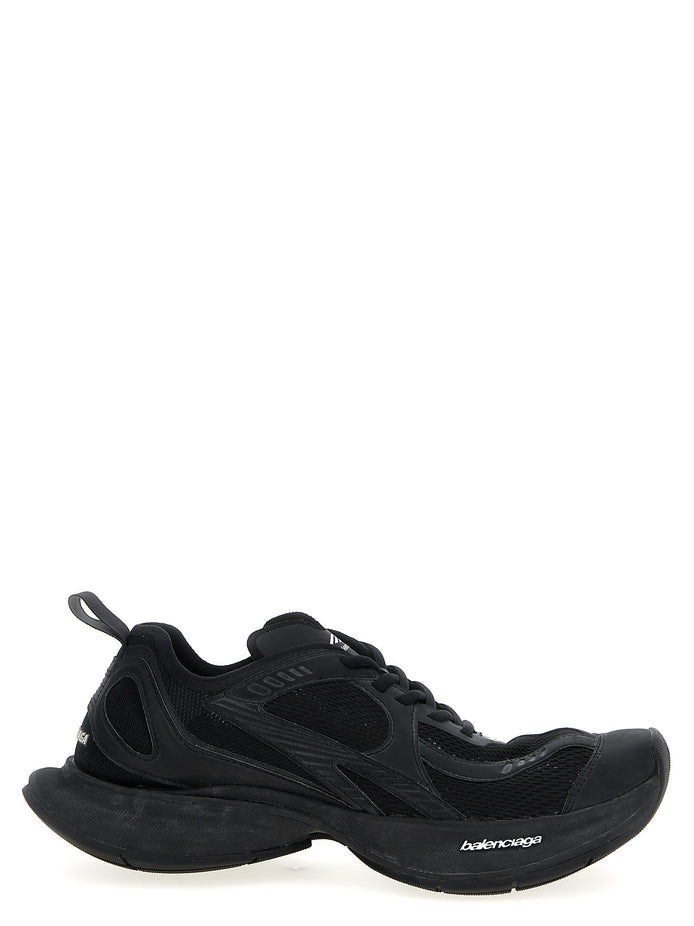 Balenciaga Black Polyester Athletic Sneakers