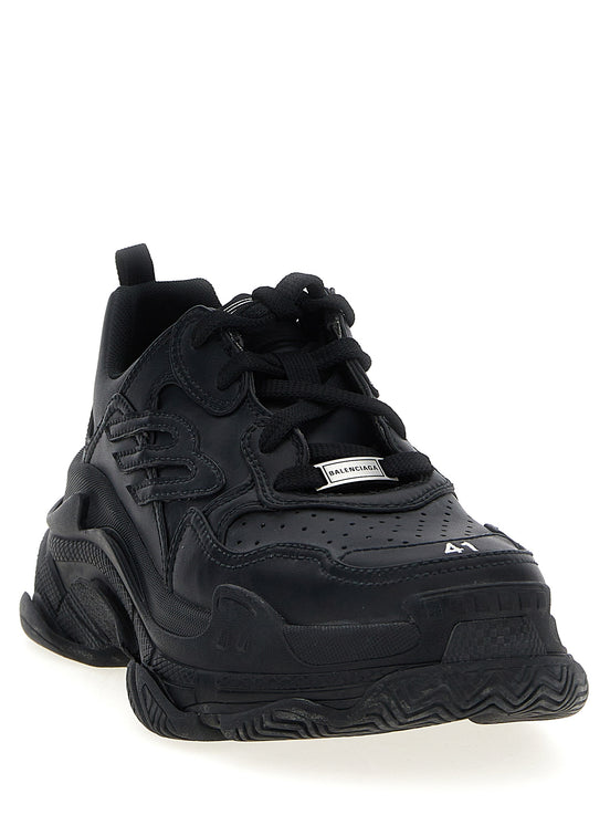 Balenciaga Triple S.2 Black Polyethylene Athletic Sneakers