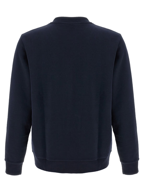 Hugo Boss Blue Cotton Sweatshirt