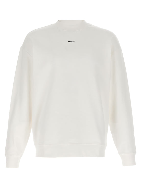 Hugo Boss White Cotton Sweatshirt
