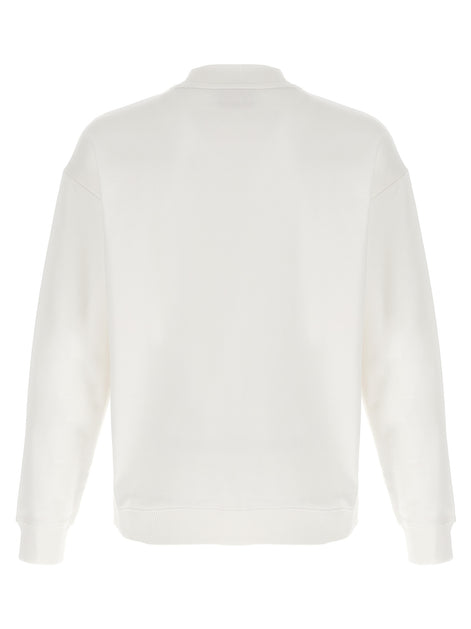 Hugo Boss White Cotton Sweatshirt