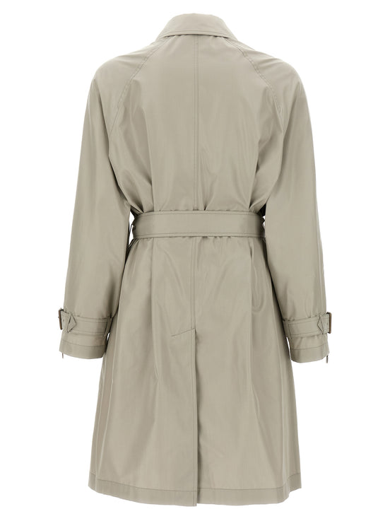 Burberry Gray Satin Coat