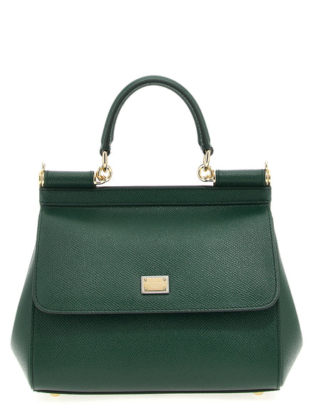 Dolce & Gabbana Sicily small Green Calfskin Handbag