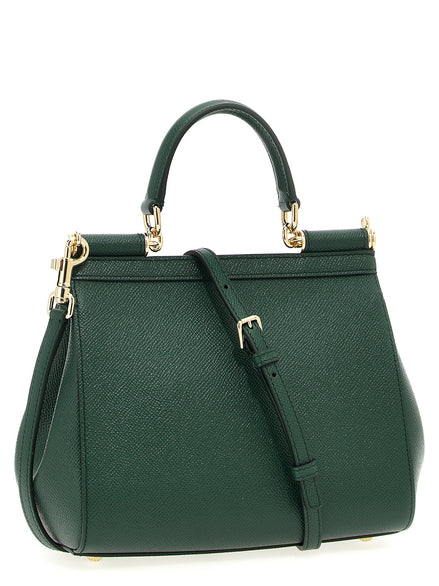 Dolce & Gabbana Sicily small Green Calfskin Handbag