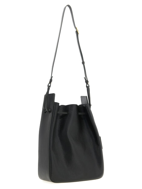Saint Laurent Bicolor Calfskin Crossbody Bag