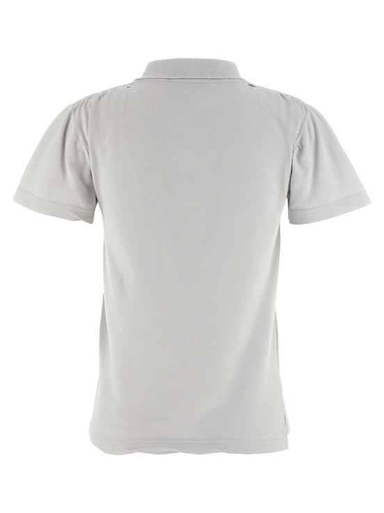 Balenciaga Gray Cotton Polo Shirt