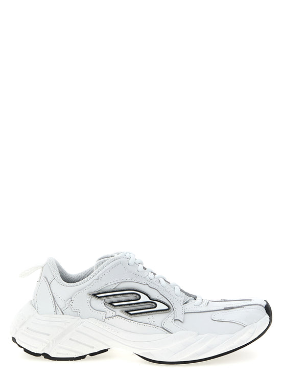Balenciaga Monday White Cowhide Athletic Sneakers