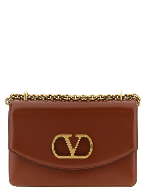 Valentino Garavani Brown Calfskin Shoulder Bag