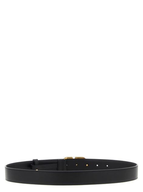 Valentino Garavani Black Calfskin Regular Belt