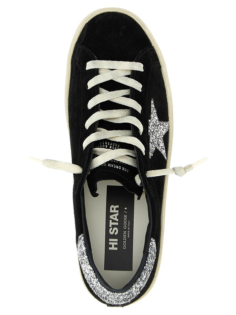 Golden Goose Black Leather Low Top Sneakers