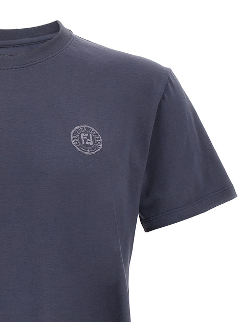 Fendi Blue Cotton T-Shirt