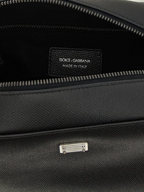 Dolce & Gabbana Black Calfskin Leather Wallet
