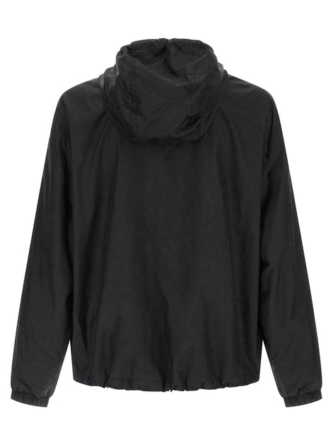 Versace Black Nylon Shell Jacket