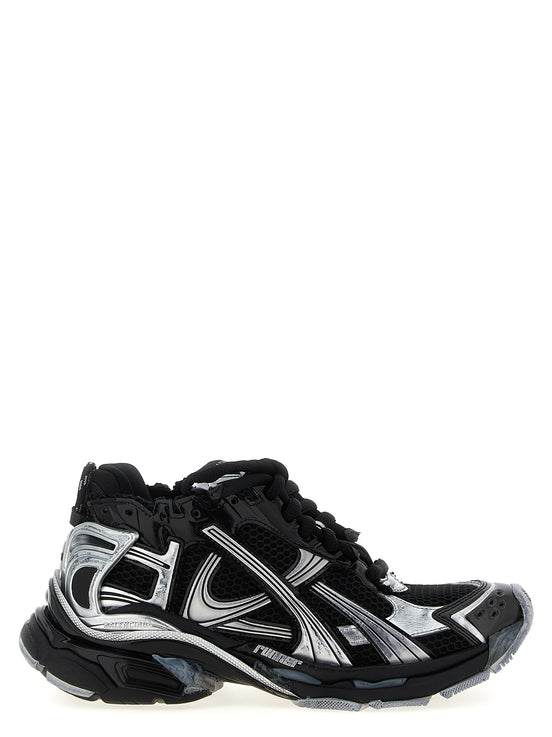 Balenciaga Runner Gradient Black Polyethylene Athletic Sneakers