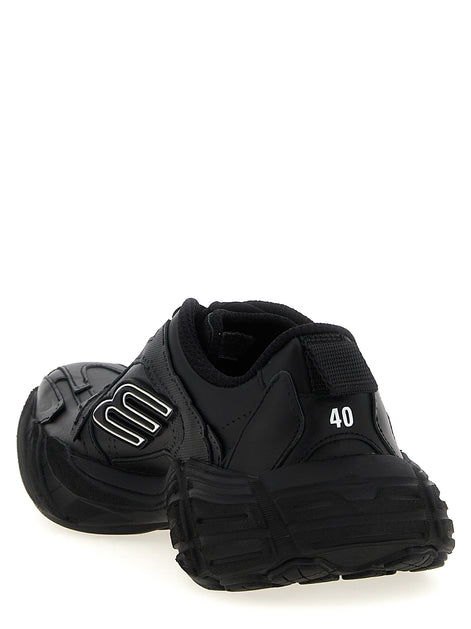 Balenciaga Black Calfskin Athletic Sneakers