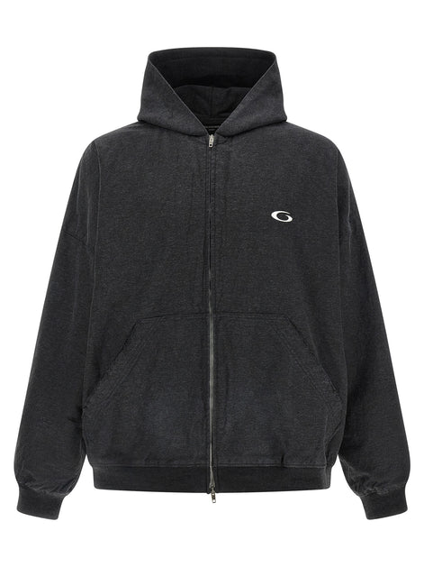 Balenciaga Gray Cotton Sweatshirt