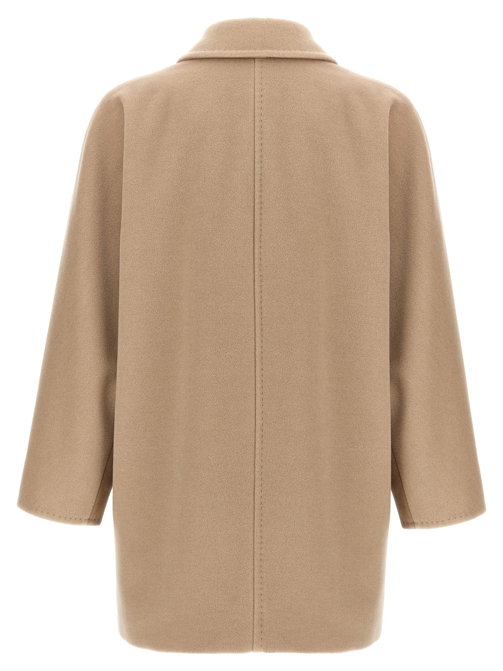 Max Mara Beige Virgin Wool Coat