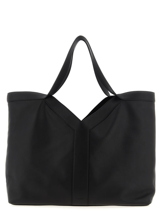 Saint Laurent Y large Black Calfskin Tote Bag
