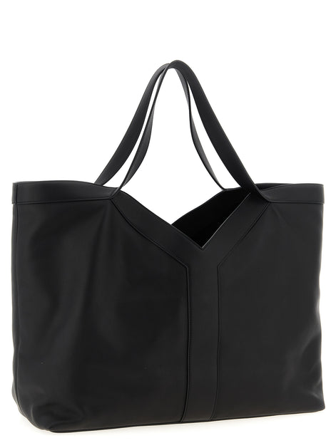 Saint Laurent Black Calfskin Tote Bag