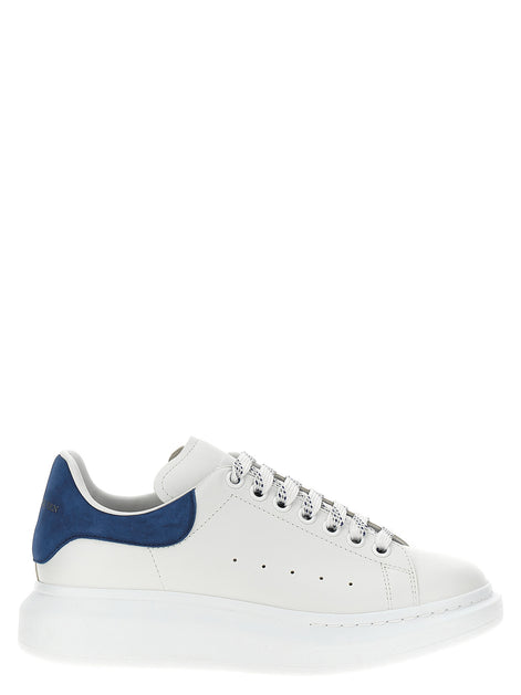 Alexander McQueen Blue Calfskin Chunky Sneakers