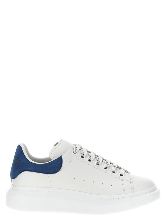Alexander McQueen Blue Calfskin Chunky Sneakers